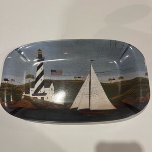 Nautical Themed Rectangular Serving Platter